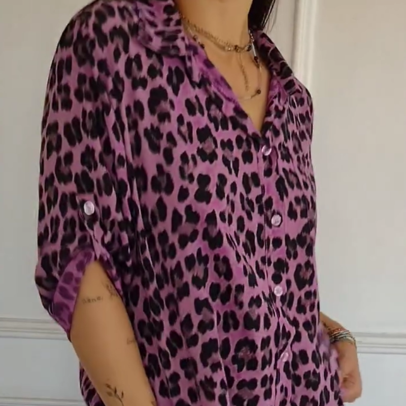 Charlene™ | Blusa Estilosa de Leopardo
