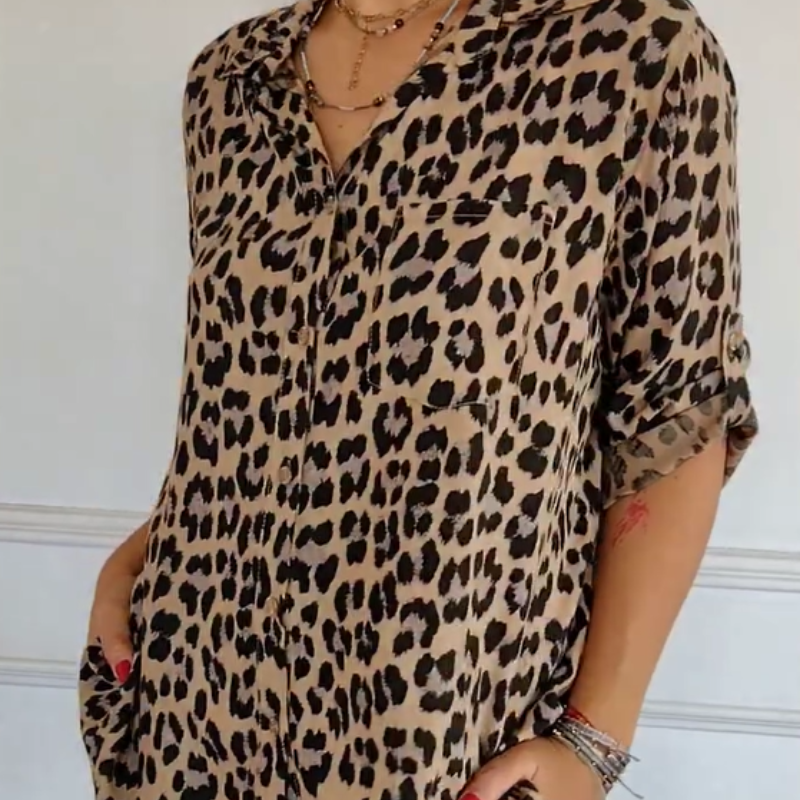 Charlene™ | Blusa Estilosa de Leopardo