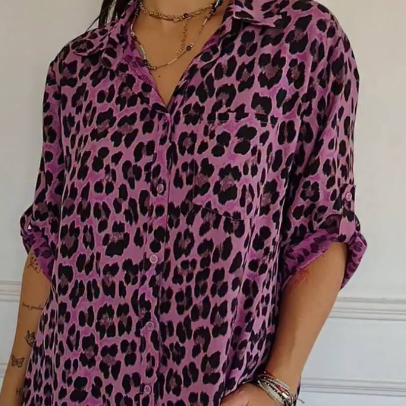 Charlene™ | Blusa Estilosa de Leopardo