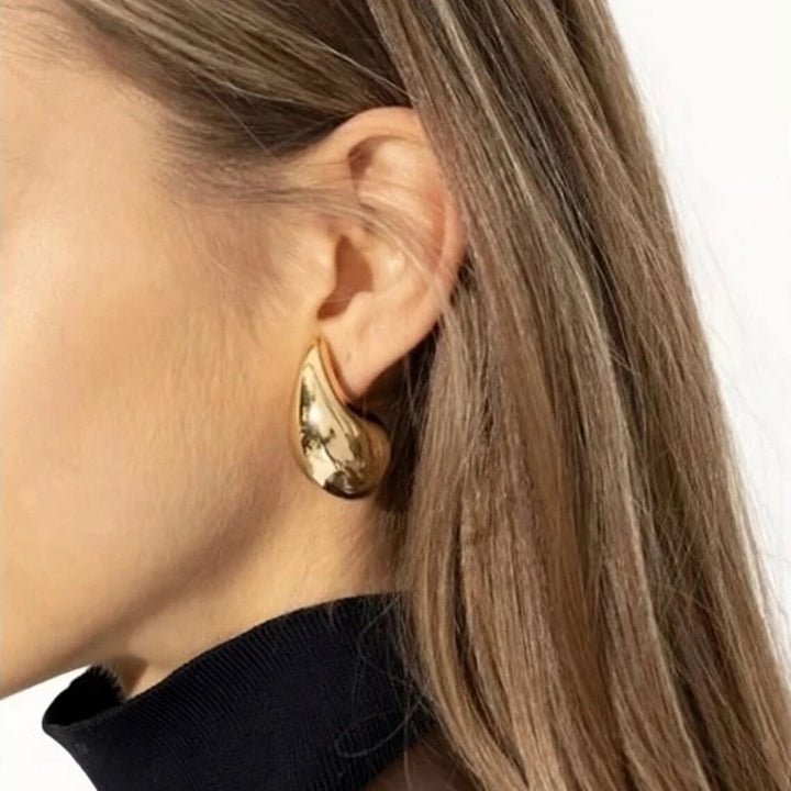 Pendientes de Oro en Forma de Gota Sandra