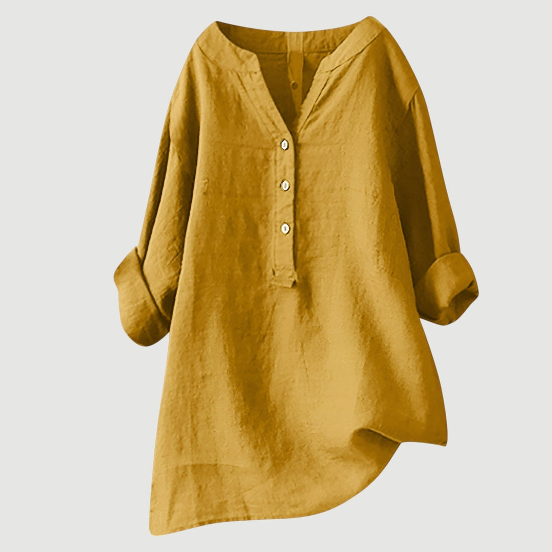 LINA | Blusa de Lino Ligera y Cómoda para Damas