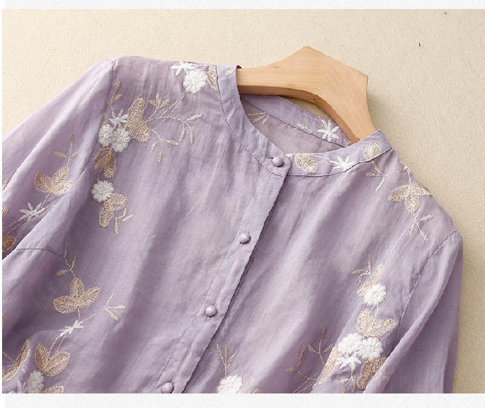 Courtney™ | Blusa Elegante con Acentos Florales